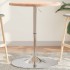 Mesa alta de madera maciza de haya Ø60x90,5