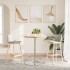 Mesa alta de madera maciza de haya Ø60x90,5