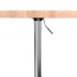Mesa alta de madera maciza de haya Ø60x90,5