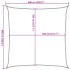 Toldo de vela poliéster oxford 100% gris claro 6x6