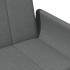 Sofá cama de 2 plazas con taburete tela gris