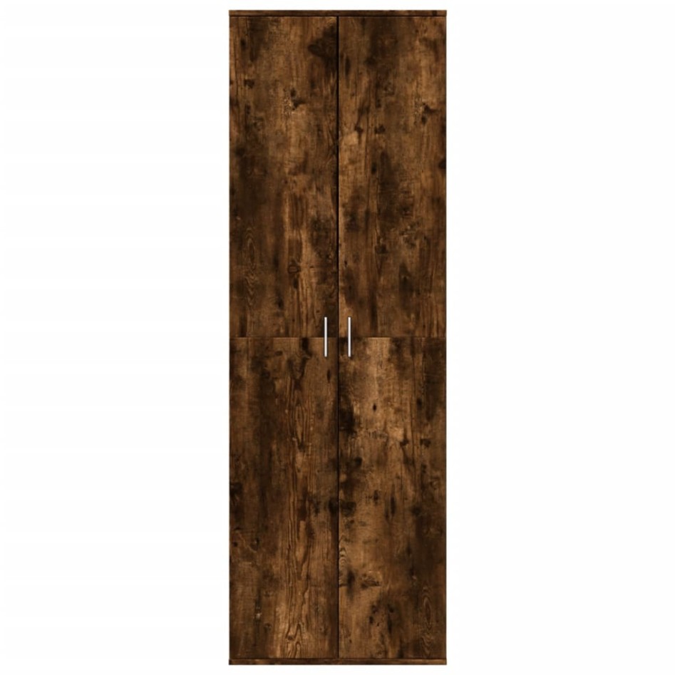 Aparador alto madera de ingeniería roble ahumado 60x35x180