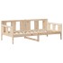 Sofá cama con techo madera maciza de pino 90x190