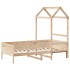 Sofá cama con techo de madera maciza de pino 80x200