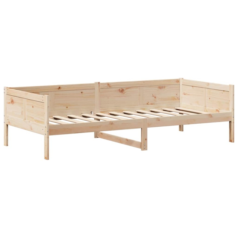 Sofá cama con techo de madera maciza de pino 80x200