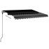 Toldo de pie automático gris antracita 300x250