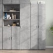 Aparador de madera de ingeniería gris hormigón 40x42,5x185 cm