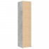 Aparador de madera de ingeniería gris hormigón 40x42,5x185