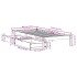 Estructura de cama sin colchón madera maciza blanca 75x190