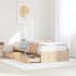 Estructura de cama sin colchón madera maciza de pino 90x190