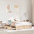 Estructura de cama sin colchón madera de pino maciza 120x200