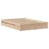 Estructura de cama sin colchón madera de pino maciza 120x200