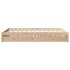 Estructura de cama sin colchón madera de pino maciza 120x200
