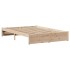 Estructura de cama sin colchón madera de pino maciza 120x200