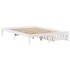 Estructura de cama sin colchón madera de pino blanca 120x200