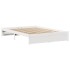Estructura de cama sin colchón madera de pino blanca 140x190