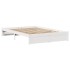 Estructura de cama sin colchón madera de pino blanca 140x190