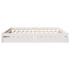 Cama sin colchón madera maciza de pino blanca 180x200
