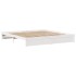 Cama sin colchón madera maciza de pino blanca 180x200
