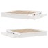 Cama sin colchón madera maciza de pino blanca 180x200