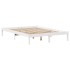 Estructura de cama sin colchón madera de pino blanca 140x200