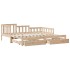 Sofá cama nido con cajones sin colchón 90x200