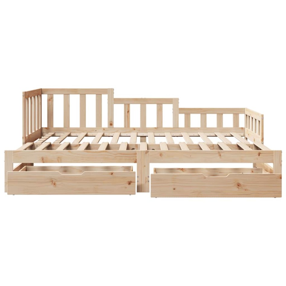 Sofá cama nido con cajones sin colchón 90x200