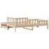 Sofá cama nido con cajones sin colchón 90x200