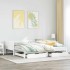 Sofá cama nido con cajones sin colchón blanco 90x200
