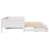 Sofá cama nido con cajones sin colchón blanco 90x200