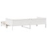 Sofá cama nido con cajones sin colchón blanco 90x200