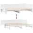 Sofá cama nido con cajones sin colchón blanco 90x200