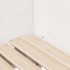 Sofá cama nido con cajones sin colchón blanco 90x200