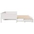 Sofá cama nido con cajones sin colchón blanco 80x200