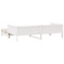 Sofá cama nido con cajones sin colchón blanco 80x200
