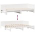 Sofá cama nido con cajones sin colchón blanco 80x200