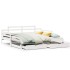 Sofá cama nido con cajones sin colchón blanco 90x190