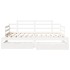 Sofá cama nido con cajones sin colchón blanco 90x190