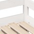 Sofá cama nido con cajones sin colchón blanco 90x200