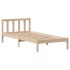 Estructura de cama sin colchón madera maciza de pino 90x190
