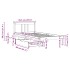 Estructura de cama sin colchón madera maciza de pino 90x190