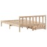 Estructura de cama sin colchón madera maciza de pino 120x190