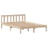 Estructura de cama sin colchón madera maciza de pino 120x190