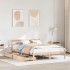 Estructura de cama sin colchón madera maciza de pino 135x190