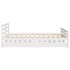 Estructura de cama sin colchón madera de pino blanco 135x190