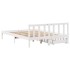 Estructura de cama sin colchón madera de pino blanca 140x190
