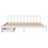 Cama sin colchón madera maciza de pino blanca 180x200