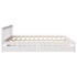 Cama sin colchón madera maciza de pino blanca 180x200