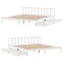 Cama sin colchón madera maciza de pino blanca 180x200