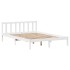 Estructura de cama sin colchón madera maciza de pino 160x200